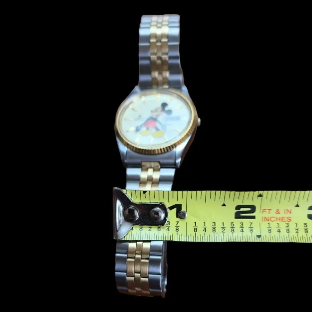 Vintage two tone Lorus mickey mouse watch